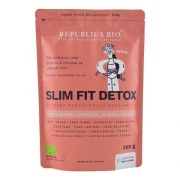Slim Fit Detox, Pulbere Funcțională, 200g ECO| Republica BIO