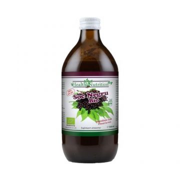 Suc de Soc Negru 100% Pur, 500ml ECO| Health Nutrition