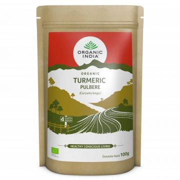 Turmeric Pulbere, 100% Organic, 100g ECO| Organic India