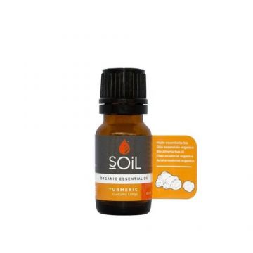 Ulei Esențial Turmeric (Curcuma longa) Pur 100% Organic ECOCERT 10 ml | SOiL