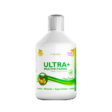 Ultra+ Detox Multivitamine Lichide cu 63 Ingrediente, 500 ml | Swedish Nutra