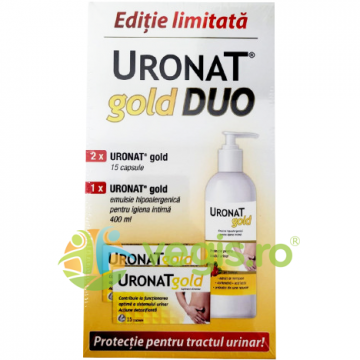 Uronat Gold 30cps + Emulsie pentru Igiena Intima 400ml