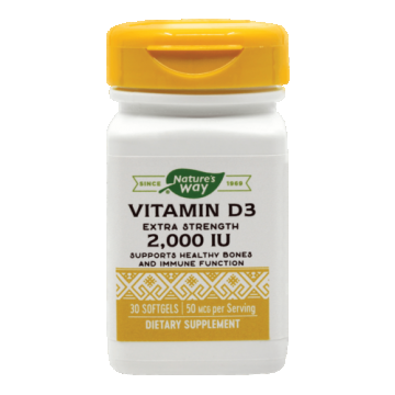 Vitamin D3 2000UI (Adulți), capsule moi | Secom