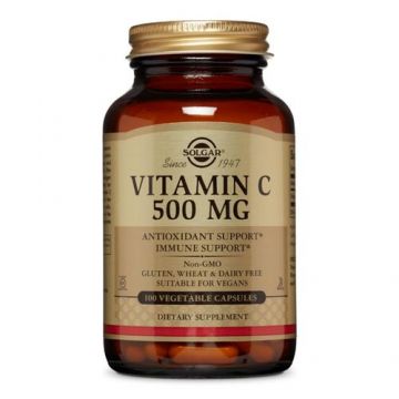 Vitamina C 500mg, 100 capsule | Solgar