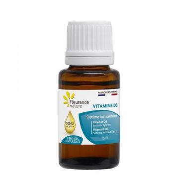 Vitamina D3 naturală - picaturi, 15ml | Fleurance Nature