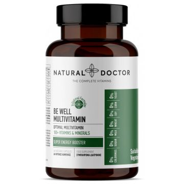 BE WELL MULTIVITAMIN super amplificator de energie Natural Doctor 60cps