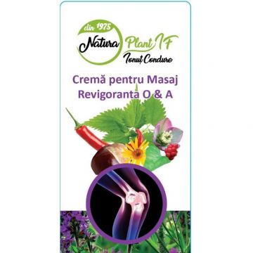 Crema pentru masaj Revigoranta O&A 120ml tub