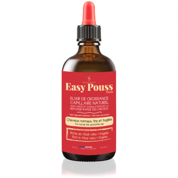 Elixir regenerant impotriva caderii parului, cu aloe vera si kigelia, par normal, subtire, Easy Pouss, 100 ml