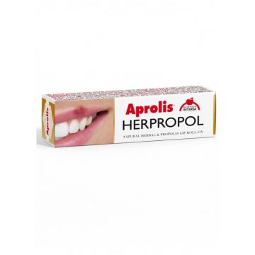 Herpropol balsam de buze Roll-on cu plante si propolis, 5ml Aprolis