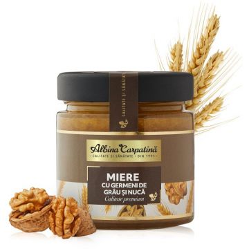 Miere cu germeni de grau si nuca 270 gr