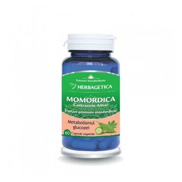 Momordica extract castravete amar 60 cps Herbagetica