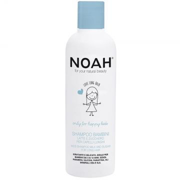 Sampon pentru copii cu lapte & zahar pentru par lung, Noah, 250 ml