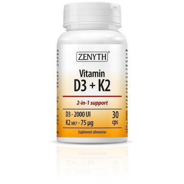 Vitamina D3+K2 30CPS