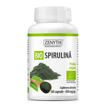 Bio Spirulină, 60 capsule, Zenyth