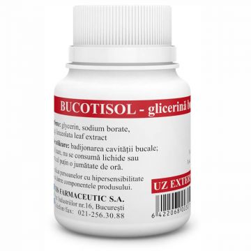 Bucotisol glicerina boraxată 10%, 25 ml, Tis Farmaceutic