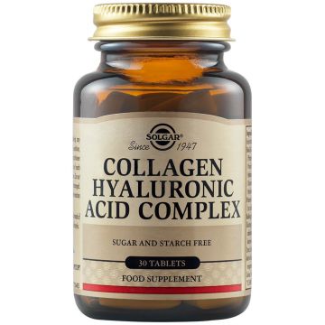 Collagen Hyaluronic Acid Complex 120mg 30 tabl, Solgar