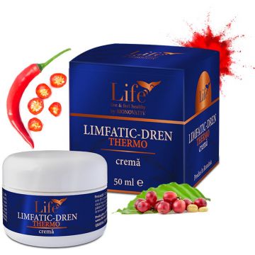 Crema Drenaj Limfatic Limfadren Thermo 50ml Life