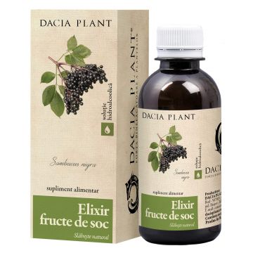 Elixir din fructe de soc, 200 ml, Dacia Plant