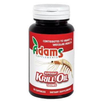Krill Oil 500 mg, 30 tablete, Adams Vision Krill Oil 500 mg, 30 tablete, Adams Vision