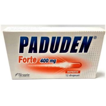 Paduden Forte 400 mg x 12 drajeuri