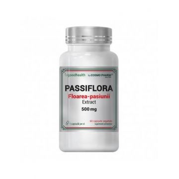 Passiflora ( Floarea Pasiunii ) Extract, 500 mg, 60 capsule vegetale, Cosmo Pharm
