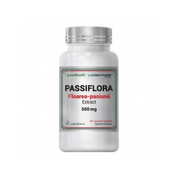 Passiflora ( Floarea Pasiunii ) Extract, 500 mg, 60 capsule vegetale, Cosmo Pharm
