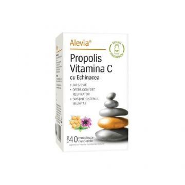 Propolis Vitamina C Cu Echinacea Cu Stevie 40cp, Alevia