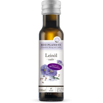 Ulei din seminte de in nativ bio 100ml Bio Planete