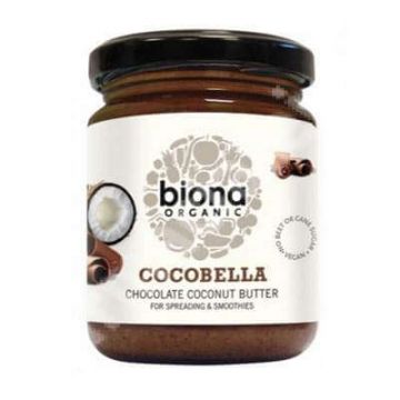 Unt de cocos cu ciocolata Bio CocoBella, 250 g, Biona