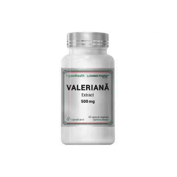 Valeriana extract, 500 mg, 30 capsule vegetale, Cosmo Pharm Valeriana extract, 500 mg, 30 capsule vegetale, Cosmo Pharm