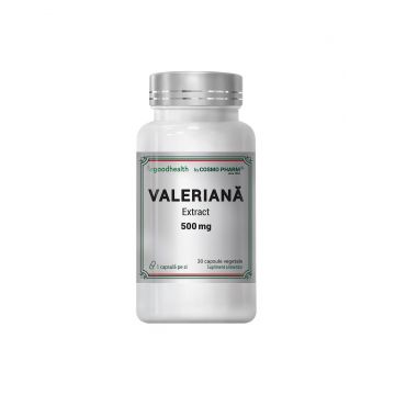 Valeriana extract, 500 mg, 30 capsule vegetale, Cosmo Pharm