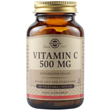 Vitamina C 500 mg, 100 capsule, Solgar