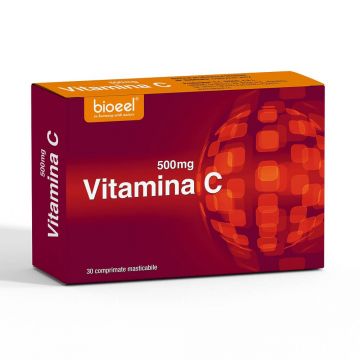 Vitamina C 500 mg, 30 comprimate, Bioeel