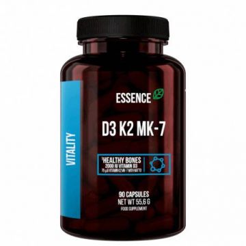 Vitamina D3 + K2 MK - 7 , 90 capsule, Essence