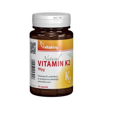 Vitamina K2 90mcg, 30 capsule vegetale, VitaKing