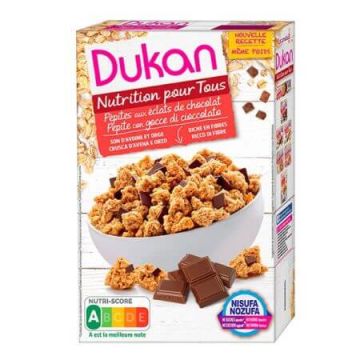 Cereale din tarate de ovaz cu ciocolata, 350 g, Dukan