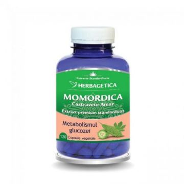 Extract de castravete amar Momordica, 120 capsule, Herbagetica