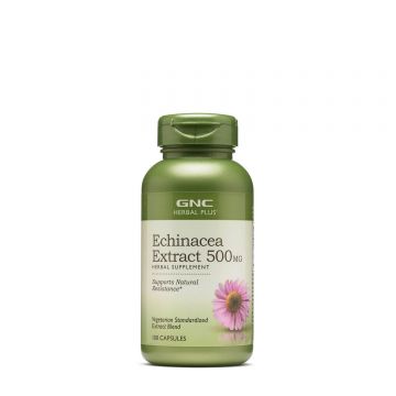 Gnc Herbal Plus Echinacea Extract 500 Mg, Extract De Echinaceea, 100 Cps