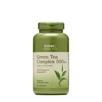Gnc Herbal Plus Green Tea Complex 500 Mg, Complex De Ceai Verde, 200 Cps