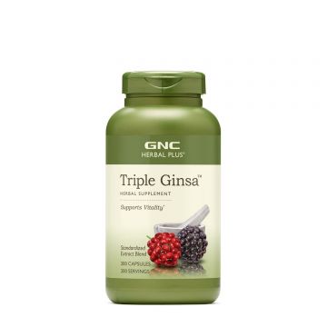 Gnc Herbal Plus Triple Ginsa, 200 Cps