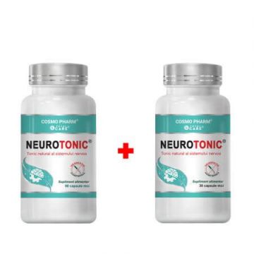 Pachet Neurotonic, 90 + 30 capsule, Cosmopharm