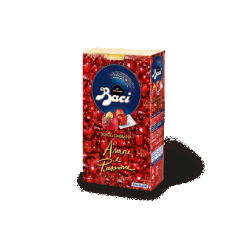 Praline cu umplutura de alune si granule cu gust de zmeura, 150 g, Baci
