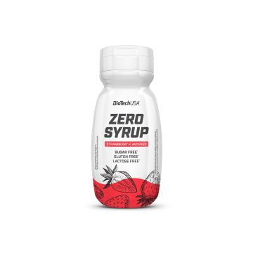 Zero syrup Strawberry, 320 ml, BioTechUSA