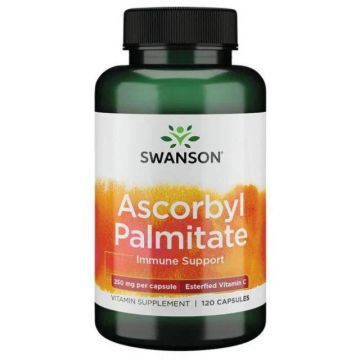 Ascorbyl Palmitate, Ester C-Vitamina C Liposolubila, 250 mg, 120 capsule, Swanson Ascorbyl Palmitate, Ester C-Vitamina C Liposolubila, 250 mg, 120 capsule, Swanson