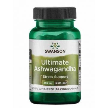 Ashwagandha Extract Ultimate KSM-66, 250mg, 60 capsule - Swanson