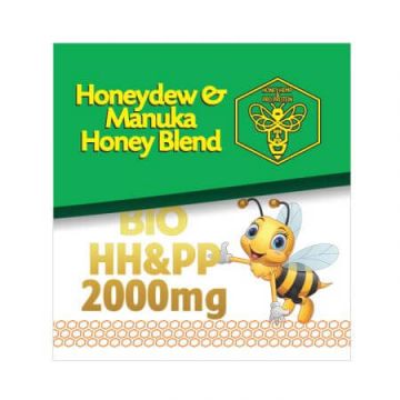 Bio HH&PP 2000 mg Honeydew & Manuka Honey Blend MGO 500, 50 g, Alcos Bioprod