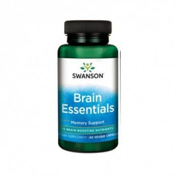 Brain Essentials, Complex Esentiale Pentru Creier si Memorie, 60 capsule, Swanson