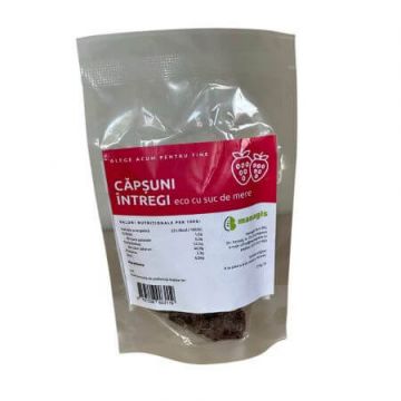 Capsuni infuzate cu suc de mere, 135 g, Managis