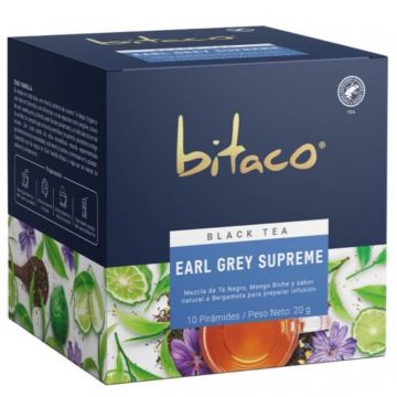 Ceai Black Tea Earl Gray Supreme, 20 g, Bitaco