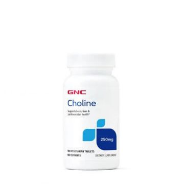 Colina 250 mg, 100 tablete, GNC